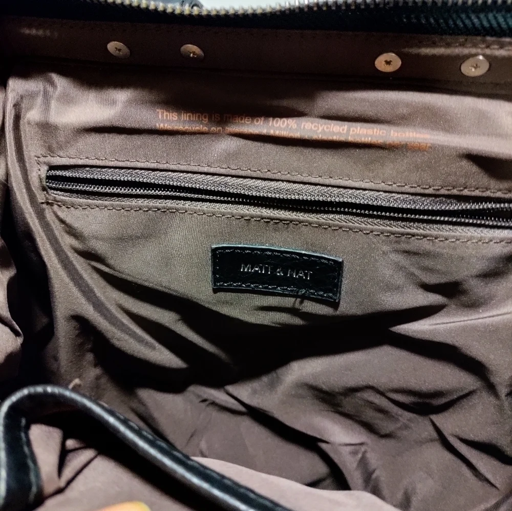 Vintage vignelli Vegan Leather BackpackMATT AND NAT